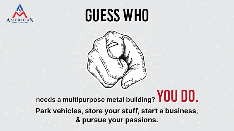 AmericanMetalS2's tweet image. Looking for a versatile space to meet all your needs? Our multipurpose metal buildings have you covered! From parking to storage, starting a  business to pursuing your passions, we offer the perfect solution.  Contact us today at (336)-234-3961. #MetalBuilding #SteelBuilding
