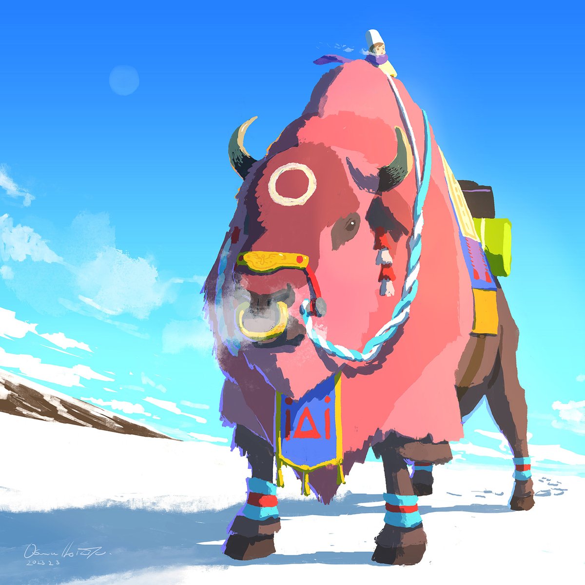 「Hello #PortfolioDay」|加藤オズワルドのイラスト
