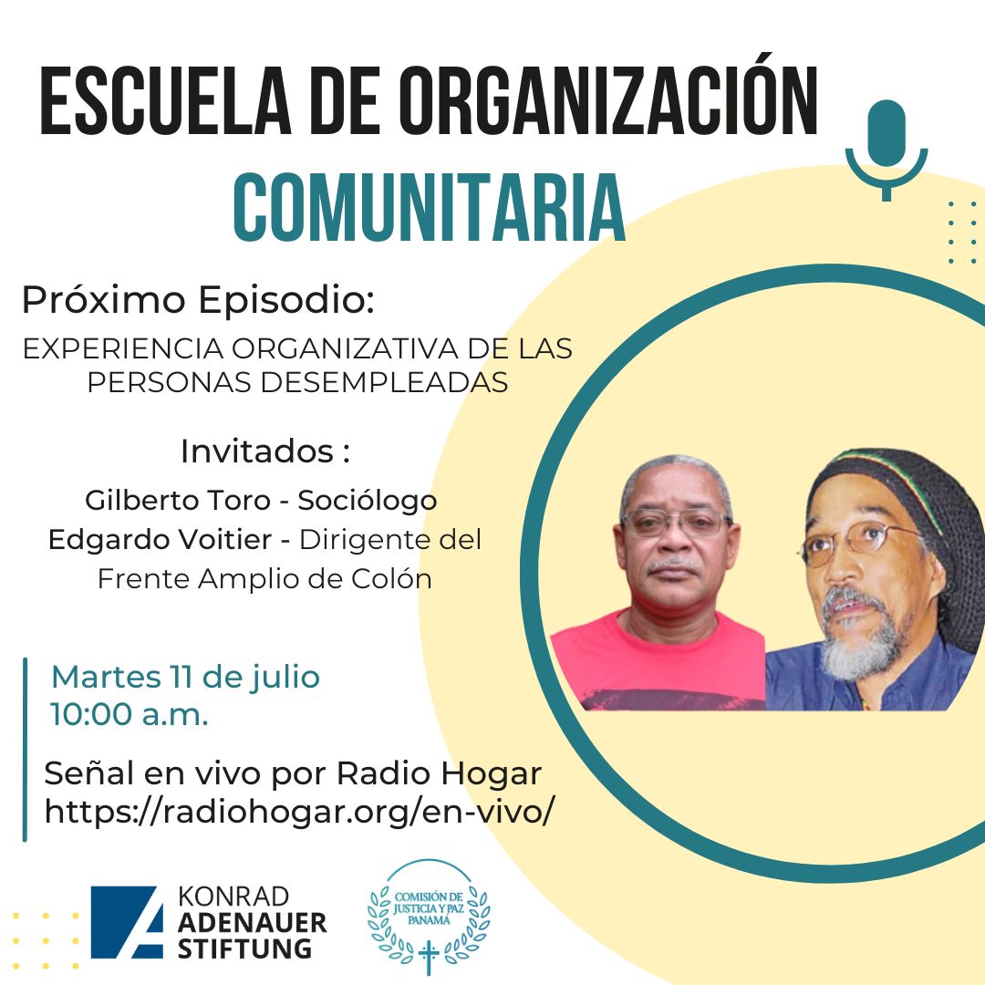 Kas_Panama's tweet photo. Sintoniza hoy a las 10:00 a.m., el programa de la Escuela de Organización Comunitaria por @RadioHogar.

Sintonizar el programa desde cualquier lugar a través de https://t.co/yWP5LS7cdY

#JusPax #RedKAS #KASPanama #RadioHogar https://t.co/wjqwzbBy0f