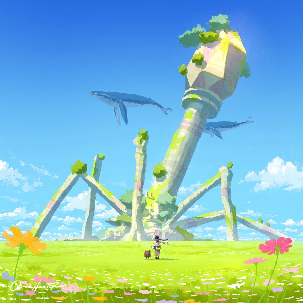 「Hello #PortfolioDay」|加藤オズワルドのイラスト