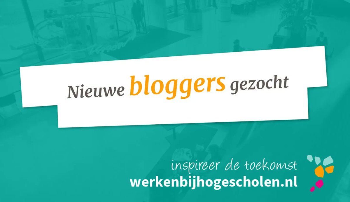 hbobanen's tweet photo. "Werk jij op een hogeschool en vind je het leuk om over jouw werk te bloggen? Dan zoeken wij jou! Laat op https://t.co/zc9dsxzZFr jouw gegevens achter en je ontvangt meer informatie over het bloggen op https://t.co/IeKUtD84vc https://t.co/YIMXYiP0VN