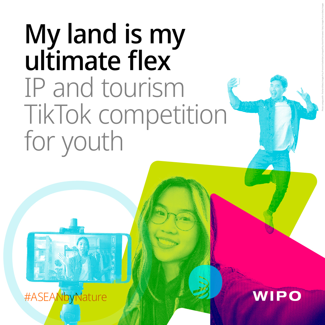 ASEAN's tweet photo. Calling #ASEAN content creators! Show your creativity and tell us your love for your country on TikTok. With the theme “My land is my ultimate flex”, show us what ASEAN has to offer! 🤩🎵🎬
📲 https://t.co/xCEv87IHGm
#WIPO #TikTokChallenge #ASEANbyNature #TikTokCompetition https://t.co/Vvyx8ZtHmQ