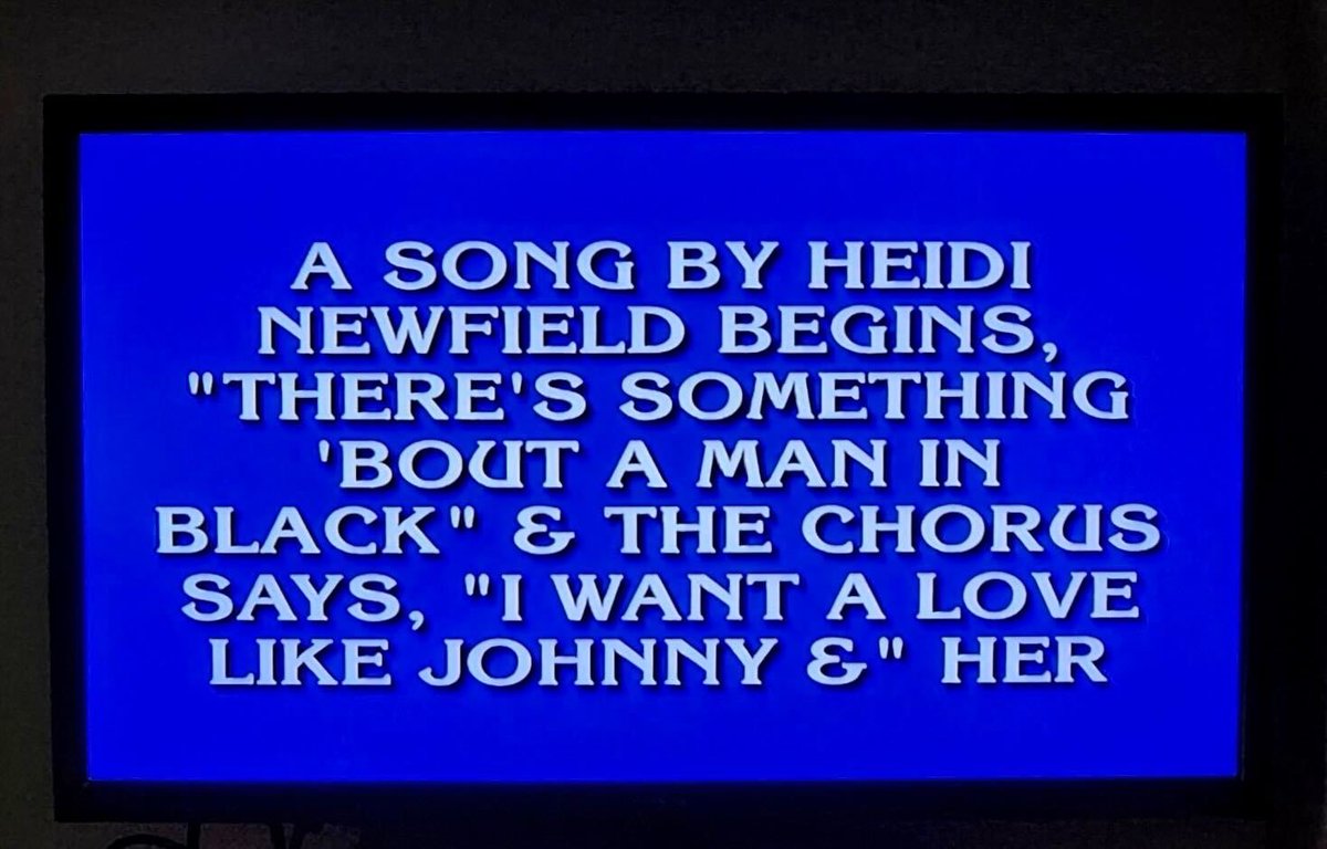 Who is June? @Jeopardy. Ok, I can die now… 😜😁 #jeopardy #heidi #heidinewfield #countryartist #songwriterslife #johnnyandjune #firstsolosingle Written by: muuuahhhh, @stephonysmith and @deannabryantnash
