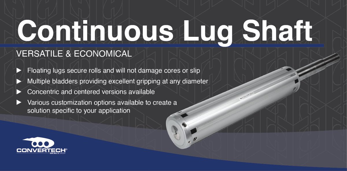 convertechinc's tweet photo. Our Continuous Lug Shaft is our most versatile and economical shaft type. Designed and manufactured for your application. https://t.co/9cGzqYys83

#convertingindustry #printingindustry #manufacturing #packagingindustry #labelindustry #flexiblepackaging #coreshafts #engineering https://t.co/QutQgkZIKq