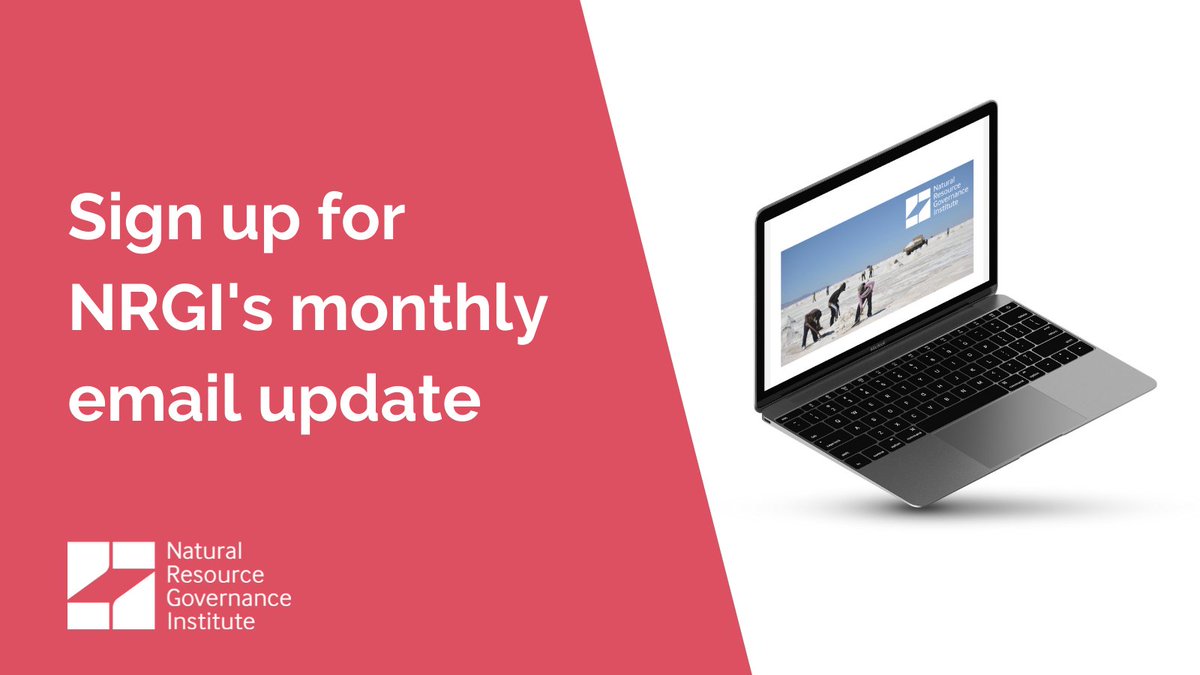 NRGInstitute's tweet image. Looking to stay up to date on all the latest #extractives governance news and analysis? 

✏️ Sign up for our #MonthlyEmail update 👉 bit.ly/NRGIemailupdate