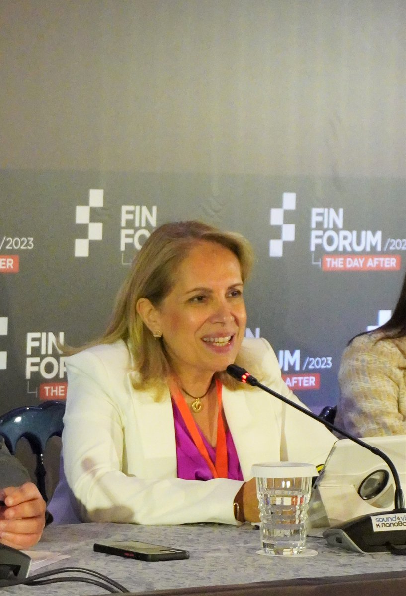 HDB_GR's tweet image. Η CEO της HDB, Αθηνά Χατζηπέτρου συμμετείχε στο #FinForum2023 και επεσήμανε τον σημαντικό ρόλο της νέας πλατφόρμας KYC by HDB!
👉Σε 3,5 μήνες λειτουργίας υπάρχουν αιτήσεις για 2,5 δις ευρώ
👉 90% των επιχειρήσεων έχουν κύκλο εργασιών έως 10 εκ. ευρώ
#HDB #HelpDoingBusiness