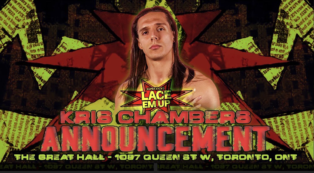 Friday, July 21, 2023

After suffering a torn pectoral muscle last month.  Kris Chambers will be out of action for the remainder of 2023. 

With this news, Kris Chambers has a few things to get off his chest. 

Tickets available at superkickd.ca

@thehalfbakedkid