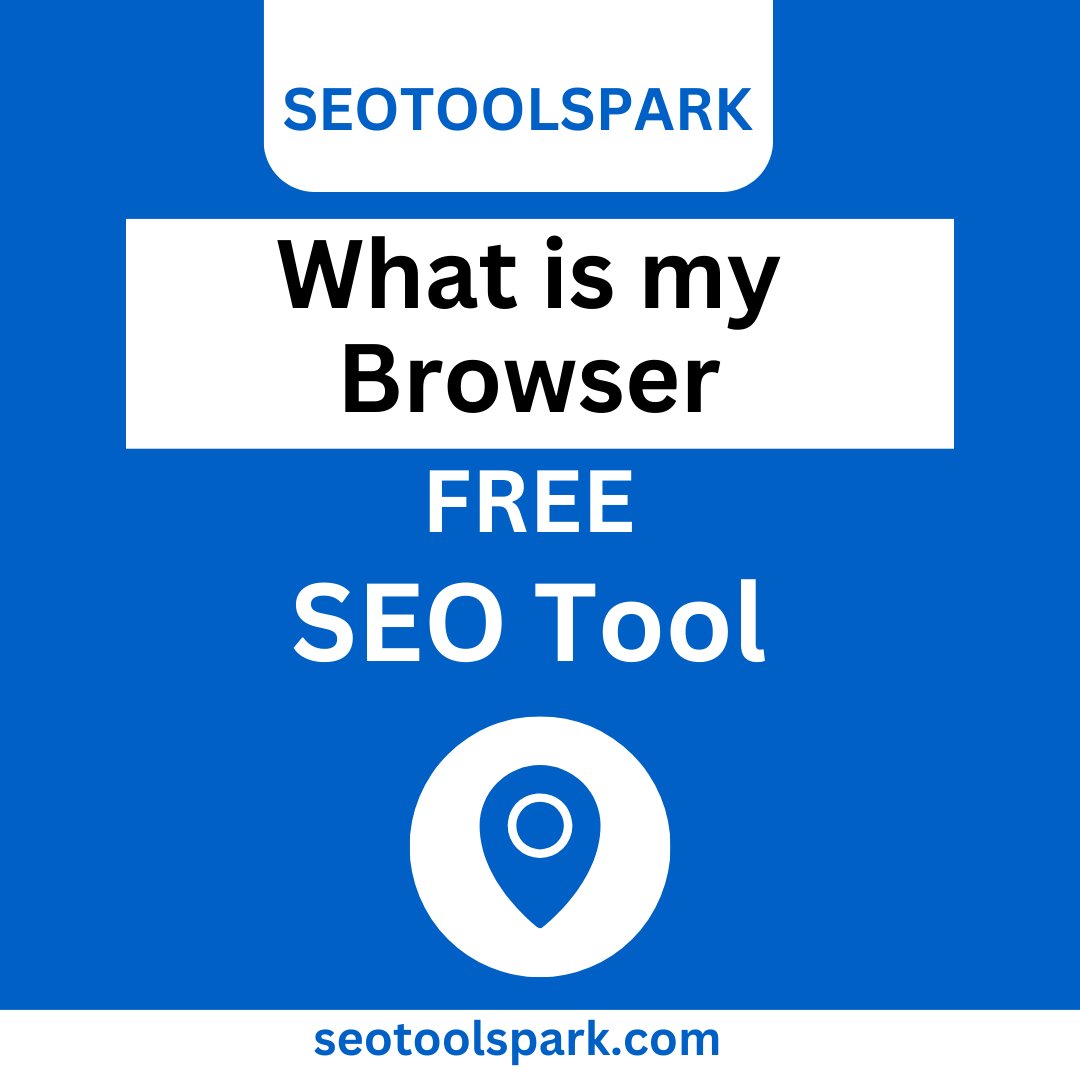 Discover information about your browser with our "What is my Browser" tool! 🌐🔍 Identify the name, version, and other relevant details about your web browser. 💻🔢
GET: seotoolspark.com/what-is-my-bro…
 #WhatIsMyBrowser #BrowserInformation #BrowserCompatibility #WebBrowsing #DigitalTools