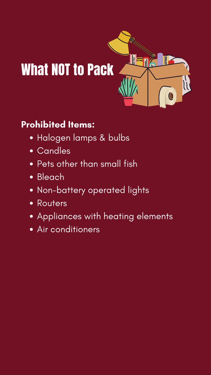 Fall 2023 Move-in Day is August 22nd! Here are some tips on packing.
#Fall2023 #MSUTexas #MSUTexasAdmissions #MoveInDay #Housing