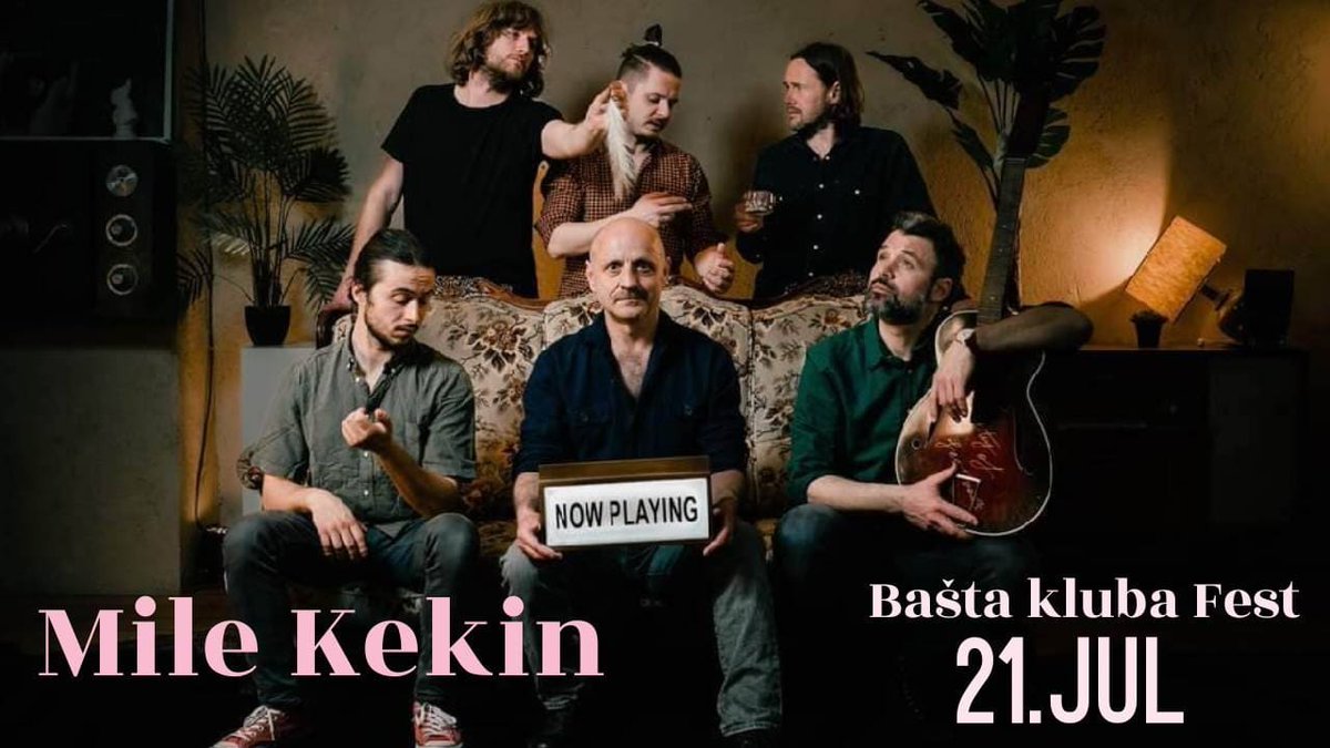 Poznati hrvatski muzičar Mile Kekin ponovo u Zemunu! Mileta i njegovu sjajnu ekipu slušaćemo 21. jula u bašti kluba Fest! 

Ulaznice su u pretprodaji po ceni od 1500 RSD

new.gigstix.com/event/mile-kek…