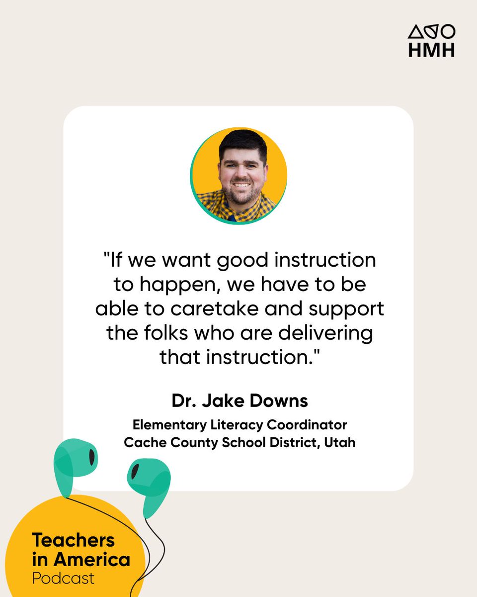 Looking for PLC inspiration for the new school year? 🤔 Tune into the latest episode of #TeachersInAmerica for insights on how to unlock educator potential from Dr. Jake Downs, host of the Teaching Literacy Podcast. 

Listen now: spr.ly/6045PyXJV