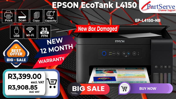 Daily Deals - Epson Printers #PartServeChannelSupport #DailyDeals #EPSON #Printers #refurbished #EcoTank #PartServeChannelSupport #DailyDeals #EPSON #Projectors #refurbished #HDMI #Entertainment #Business shop.partserve.co.za/specials/view/…