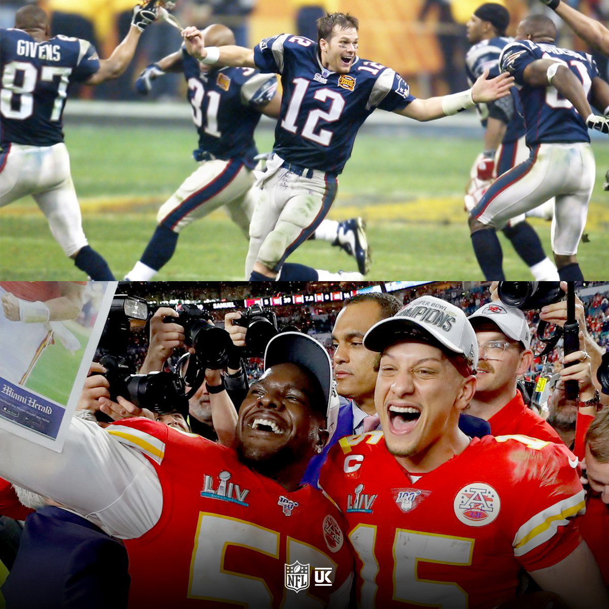 Two of the great Super Bowl rosters, but who would win a game between the 2004 Patriots and the 2020 Chiefs? 

#ForeverNE #ChiefsKingdom https://t.co/FG5l3TJlkI