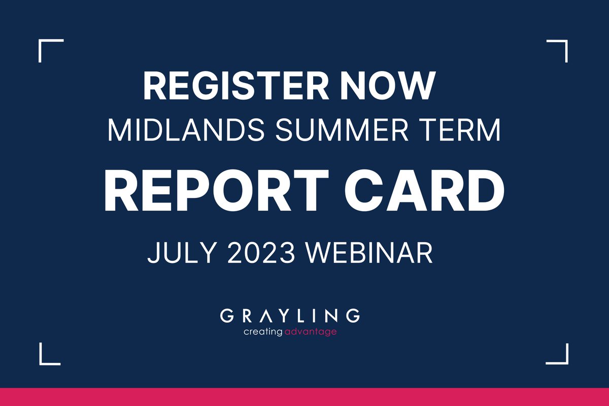 Midlands Report Card 📝 Join us at 0915BST on 26 July for a live webinar with Richard Burden MP and Baroness Nicky Morgan to unpick our #StateOfTheRegion research, and consider the challenges that lie ahead in the second half of the year. Register here: bit.ly/46HE0jU