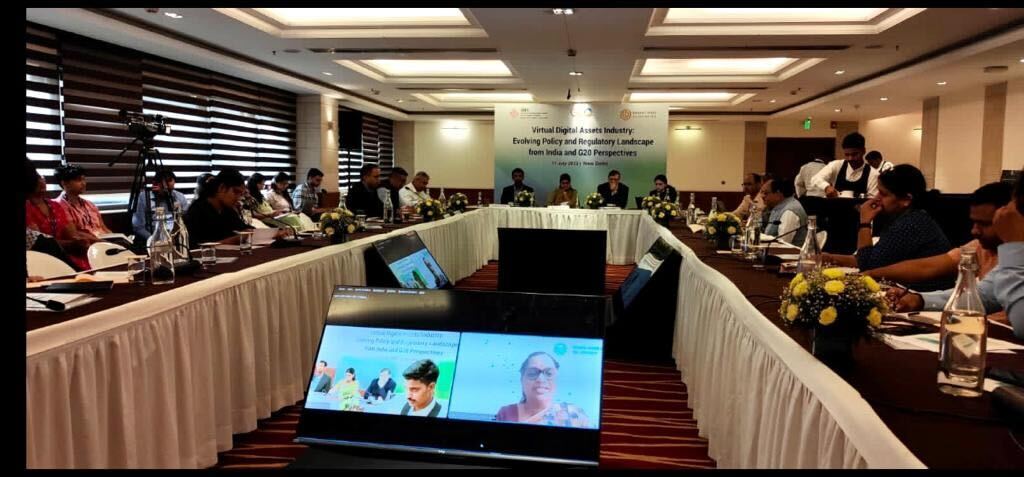 CoinDCX's tweet photo. Virtual Digital Asset Industry Workshop!

We’re thrilled to share that The Bharat Web3 Association (@BW3Association) along with RIS (@RIS_NewDelhi) organized a workshop titled the “Virtual Digital Assets Industry : Evolving Policy and Regulatory Landscape from an India and G20 Perspective”

The event witness government representatives, industry players, and other technical experts come together to discuss the opportunities and challenges presented by VDAs and the broader Web3 ecosystem.

As a founding member of the BWA, we at @CoinDCX are extremely proud to see these efforts towards building awareness about the Web3 space.

A special thanks to Professor Sachin Chaturvedi (@Sachin_Chat), Mr. Santosh George, and Ms. Rama Devi Lanka (@ramadevi_lanka) for leading this discussion.

As always, huge shout out to Dilip Cheney (@BW3Association), Aishwary Gupta, Polygon (@0xPolygon), Rajgopal Menon, Marina Markezic (@MarinaMarkezic), Meghna Bal (@BalMeghna), Jaideep Reddy (@jrtechlaw), Mansi Kedia (@emke08), Kiran Vivekananda (@cbkir2003), Neha Singh (@Neha_Singh_), Vidushi Gupta (@VG2402), Dhritiman Murti (@DhritimanMurti), Prerna Mathur (@prernam25), R Venkatesh, Rohan Naik.