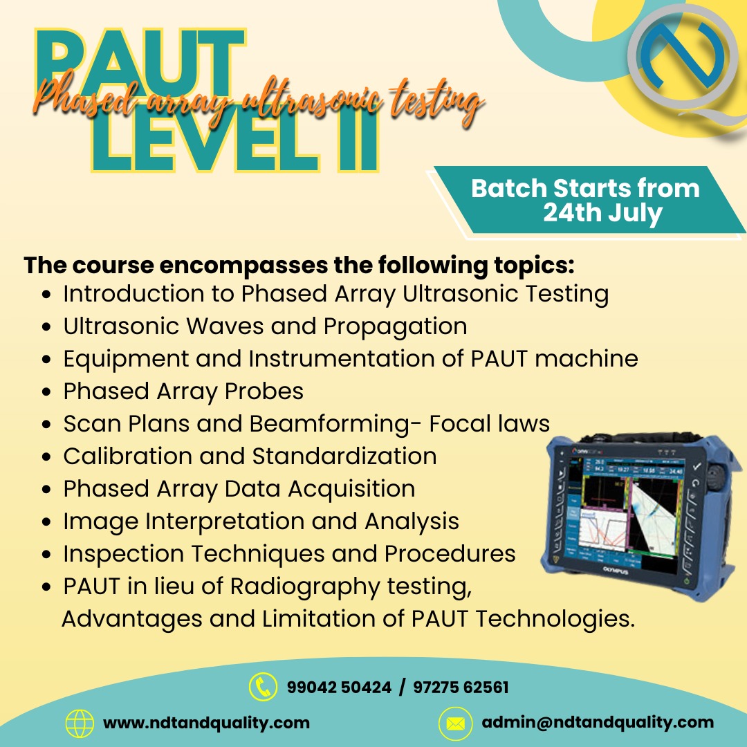 ndtandquality's tweet image. #paut #levelii #phasedarray #ndtandquality