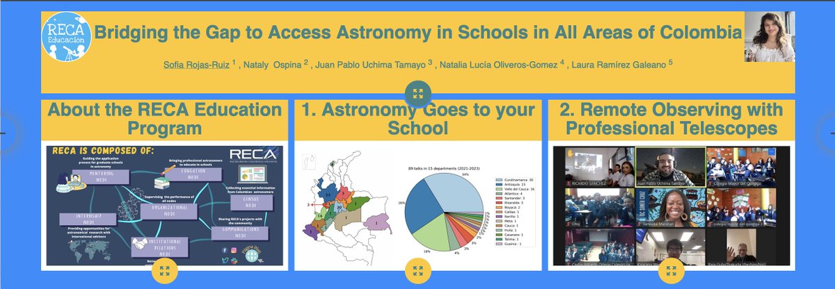Check out this poster on the <a href="/RECAstronomia/">RECA</a> Education Program in session #SS36 of the #EASKrakow2023. Learn about our projects bringing astronomy to Colombian schools, observing with professional astronomers and <a href="/keckobservatory/">W. M. Keck Observatory</a>, and more!
k-poster.kuoni-congress.info/eas-2023/poste… #EAS2023