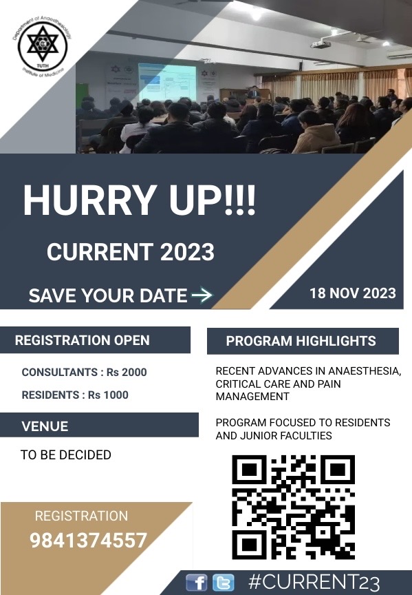 Be prepared to experience a joyous academic ride this Nov 18, with esteemed speakers from anaesthetia/critical care &amp; pain medicine academia updating us with what's hot and what's not in their respective fields.

Save the date to your calendar,
November 18, the date to remember!