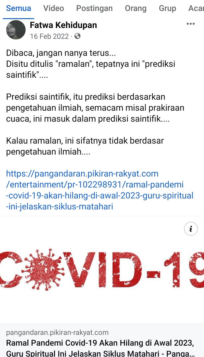 abdanifauzi's tweet photo. @vii_okta @blogdokter FYI aja sih.. Beliau sudah memprediksi secara ilmiah kapan pandemi covid berakhir. Dan prediksinya tepat. Herbal beliau untuk Covid juga banyak digunakan perawat ketika awal pandemi. https://t.co/FBPzaBXjdl