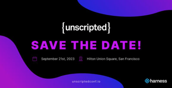 jyotibansalsf's tweet photo. I'm excited to share that @UnscriptedConf is back! @harnessio' conference dedicated to exploring cutting-edge advancements and best practices in DevOps will be taking place on Sept 21, in person in San Francisco.
This year, we'll be tapping into topics like driving efficiency with cloud cost management, leveraging AI for SDLC, enhancing the developer experience and more.
More details to come. Register here: https://t.co/Kmoseudvd4