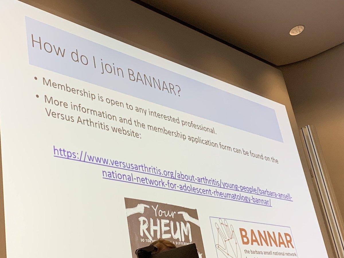 How do I join BANNAR??? Great talks at @UCL_RheumAYA @BANNARGroup