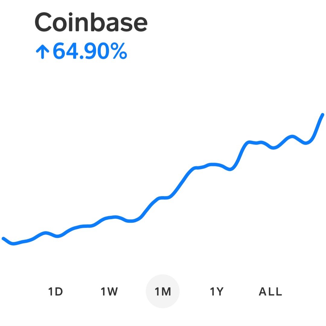 Not a bad month. $COIN 📈