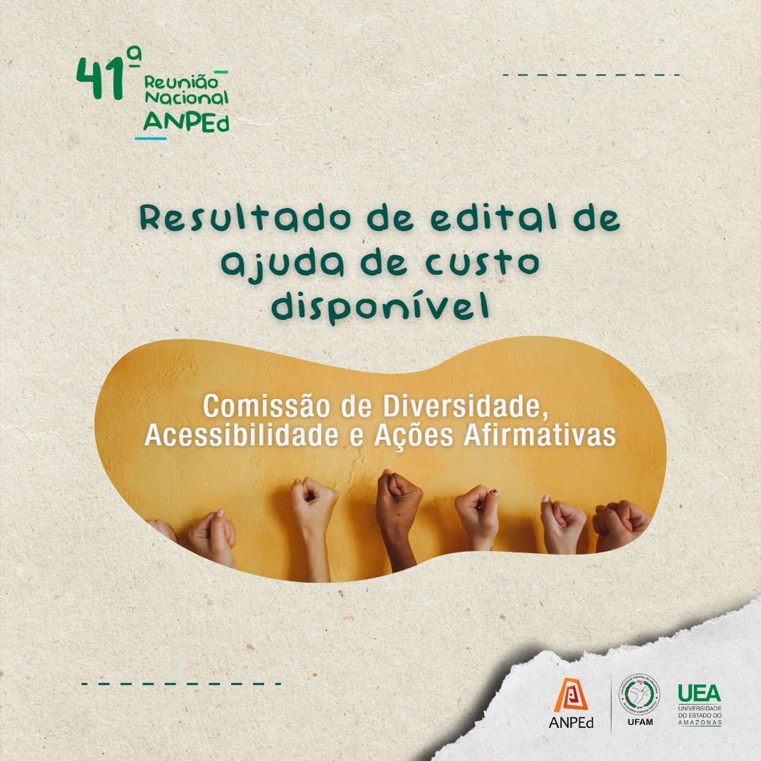 Confira o resultado do edital da comissão de acessibilidade no link
mla.bs/e2dcc35e

Para as pessoas selecionadas, o valor de ajuda de custo será remetido diretamente à conta corrente informada. 

Acesse o edital para demais informações, mla.bs/937c3eb0