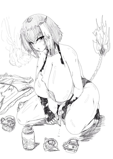 あ、お疲れセンコー、ふぅー…、…ん?これ?タバコじゃないよ?ただ味と匂いがするだけ、…、…、ふーん…、心配してくれてんの?…あんがと、…センコーもする?これしかないからアタシの吸いかけになるけど…、…ふふ、冗談だよ…

…バカセンコー 