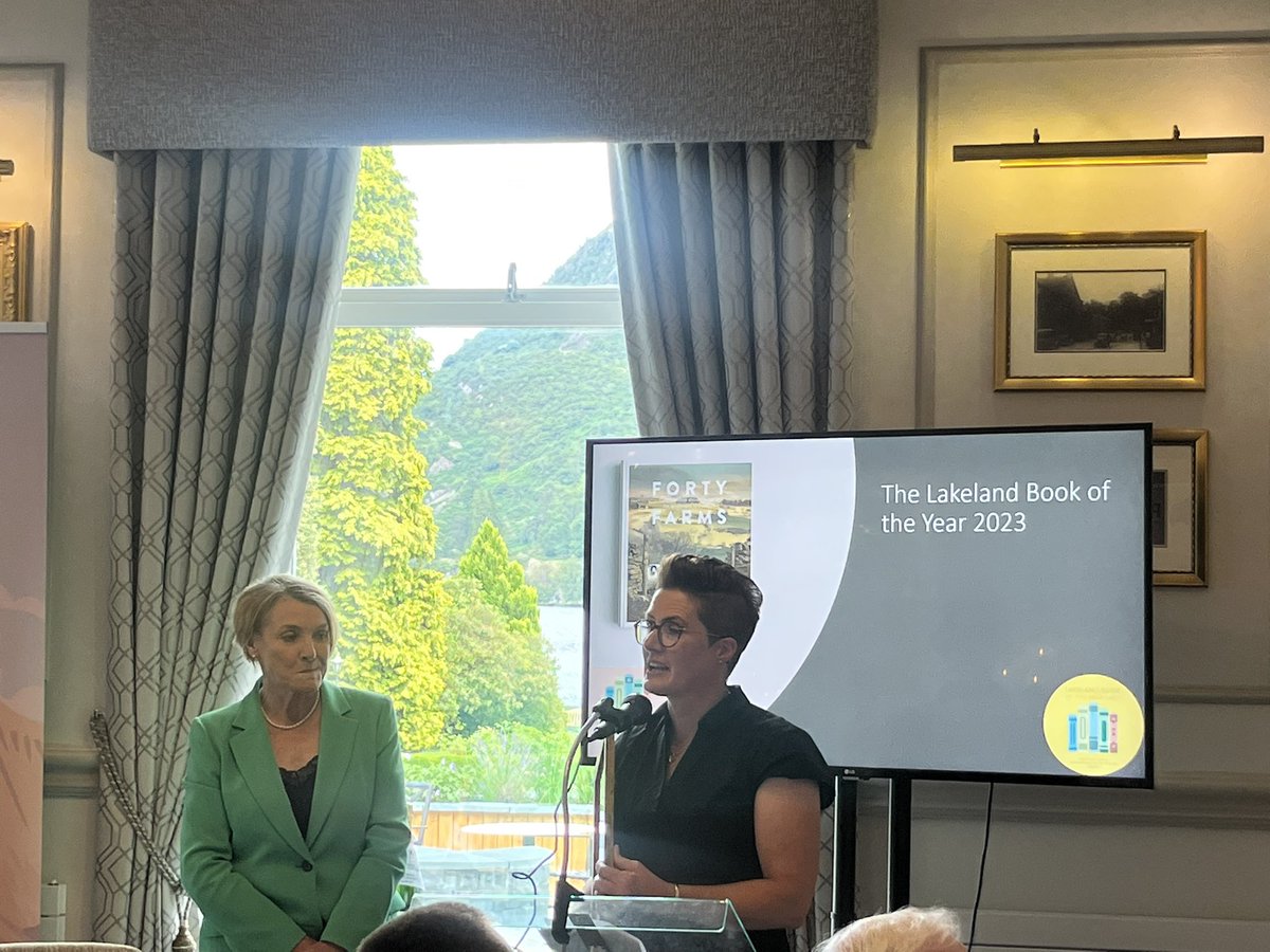 LakesBookAwards's tweet image. ‘This is for the farmers…This is my story…this is thrilling.’  Our 2023 Lakeland Book Awards Winner Amy Bateman @Croftfoot