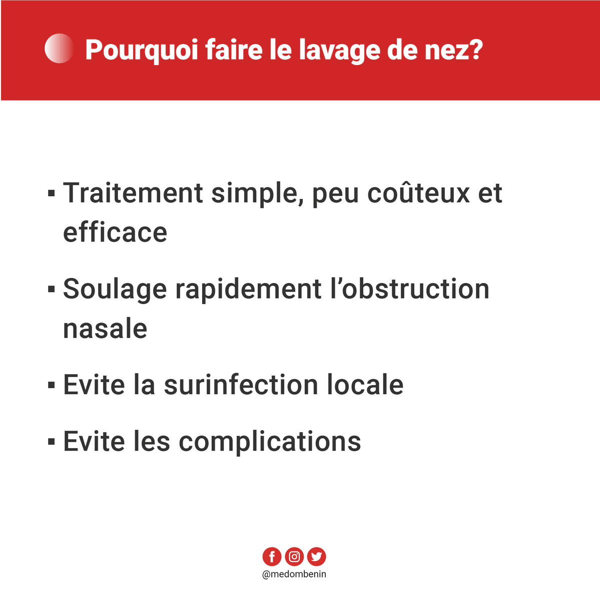 BeninMedom's tweet photo. Votre enfant a le nez bouché? Ou le nez qui coule?
Le lavage de Nez, lorsqu'il est bien fait, peut le soulager très rapidement. 

#medomapp #medombenin
#soinsadomicile #sante https://t.co/IMB44nX0ow