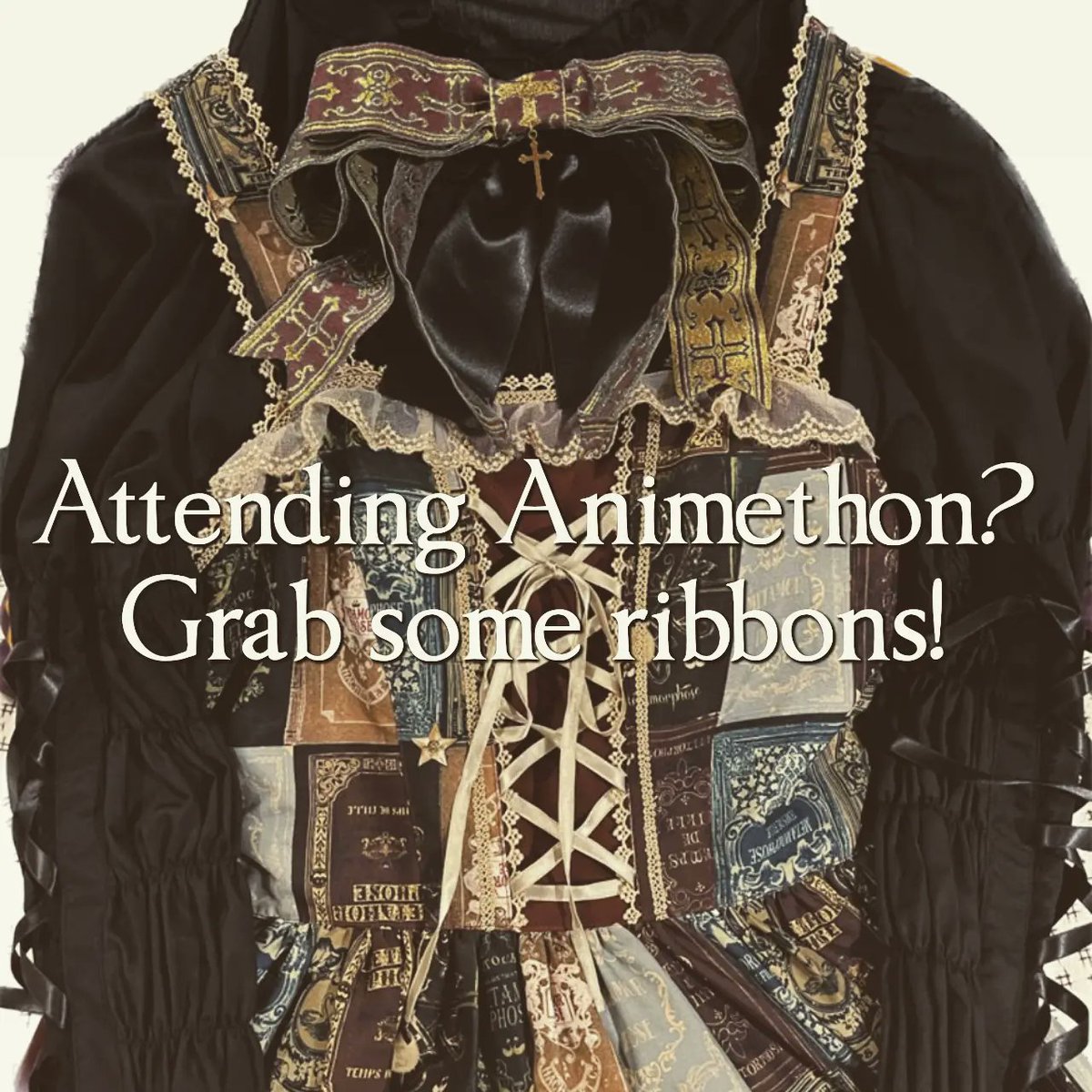 DreamCathedral's tweet photo. There will be a small handful of my handmade items available at Animethon this weekend as remote sales via the Edmonton Lolita Community booth in the Exhibitor and Vendor hall! Booth 508.

The best part? They will be in reduced Canadian prices! 

#animethon #yeg #egl #eglfashion https://t.co/pFC6zrQpHN