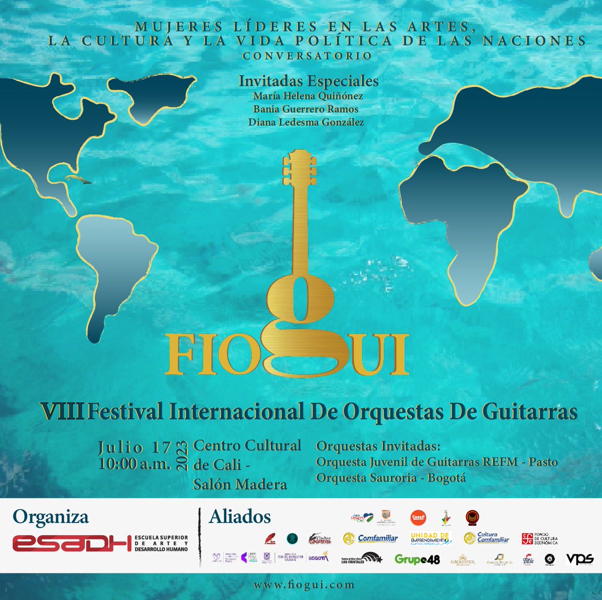 La <a href="/sempasto/">Secretaría de Educación Municipal de Pasto</a> participa a la comunidad de #LaGranCapital que la Orquesta Juvenil de Guitarras de la #REFM ha sido seleccionada para representar a Nariño en el Vlll Festival Internacional de Orquestas de Guitarras 
17 julio 10 am
Centro Cultural de Cali - Salón Madera
#VIIIFIOGUI