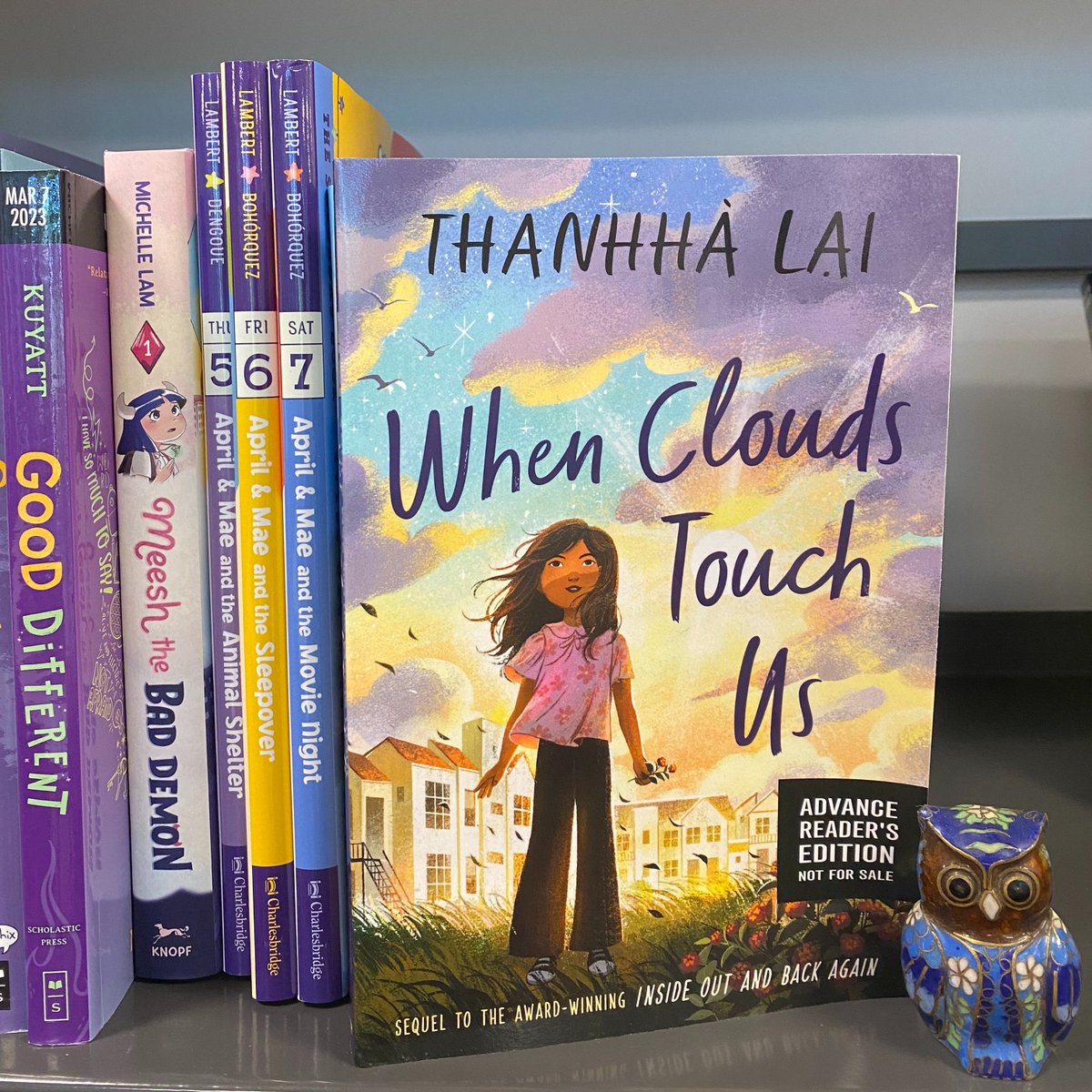 📚☁ When Clouds Touch Us by Thanhhà Lai. #dailybutlershelfie #WhenCloudsTouchUs @ThanhhaLai @HarperCollins