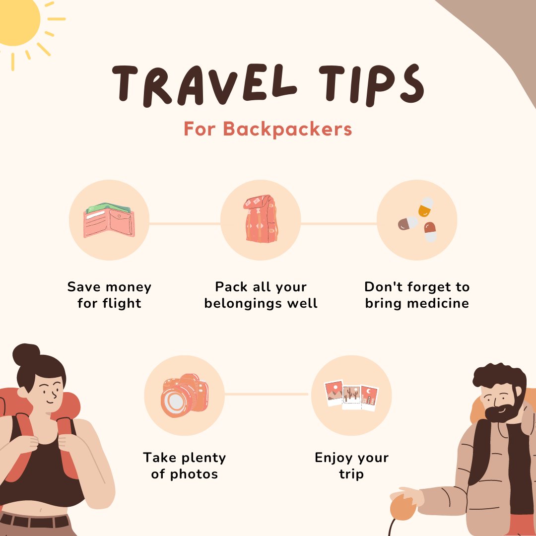 Travel Tips Tuesday!

#traveltipstuesday #traveltips #travel #tips #tuesday #backpacking #cruiseplannersofvalrico #konitzerfamilytravel