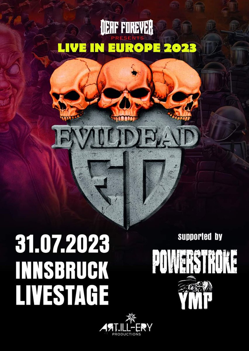 powerstrokeband's tweet photo. 3rd show of the tour is in Innsbruck, Austria!
• 31-July-2023 •

=> LIVESTAGE 

Get your tickets now!
https://t.co/XxylssCmsm
@evildead1
@martygrasmusic
#evildead #powerstrokeband #summertour #eurotour #europeantour #evildeadband #austria #innsbruck  #livestage #powerstroke https://t.co/Z05nt5Gvrm