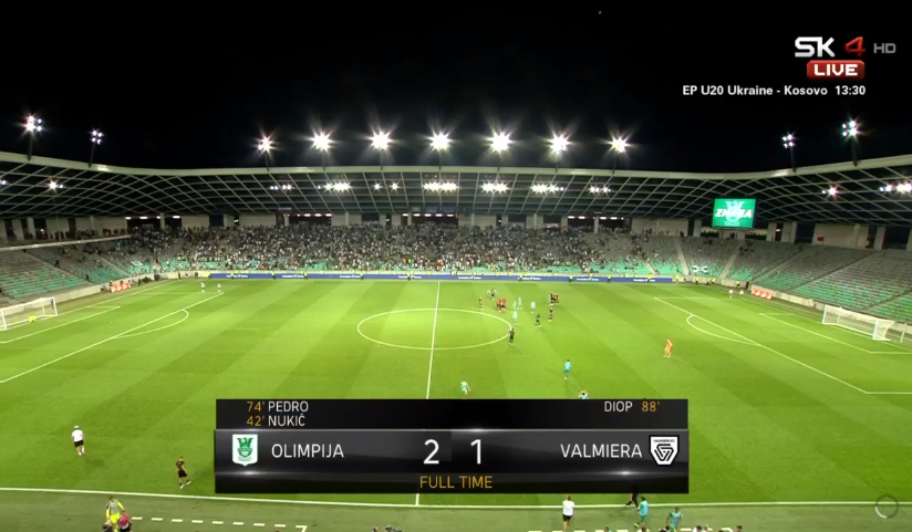 foet247europa's tweet photo. FT Olimpija 2 Valmiera 1. #UCL #OLIVAL https://t.co/SsCMuamfff