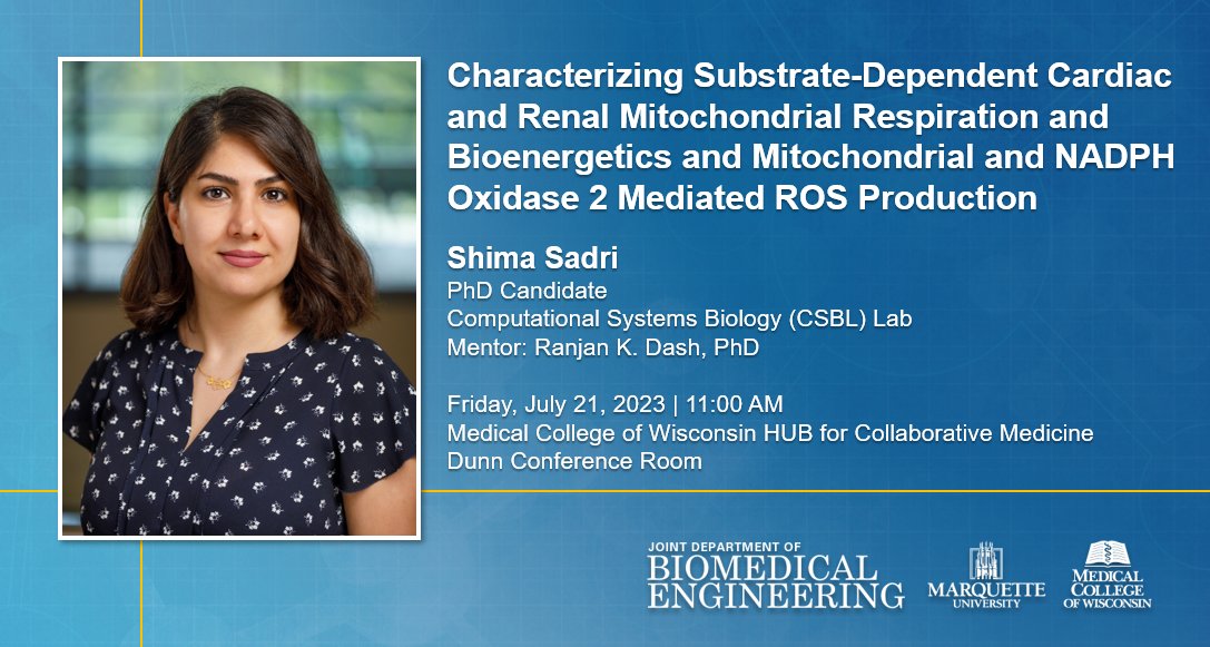 MU_MCW_BME's tweet photo. Our #JointDepartment is thrilled to announce its third and final #Dissertation #Defense in just one week - our best wishes and sincerest #Congratulations to Shima Sadri, who will be defending this Friday! https://t.co/ytyhlJF47D