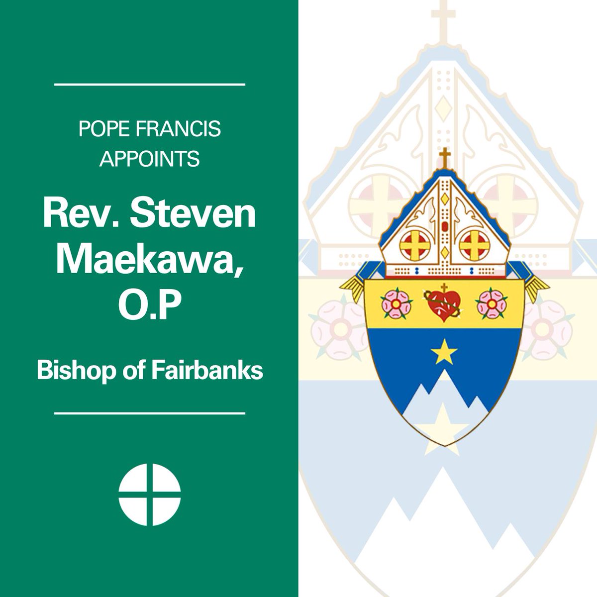 Bishop Michael C. Barber, SJ congratulates Bishop-elect Steven Maekawa, O.P.: “All of us in the Diocese of Oakland promise him our prayers and support.” oakdiocese.org/news/bishop-ba…