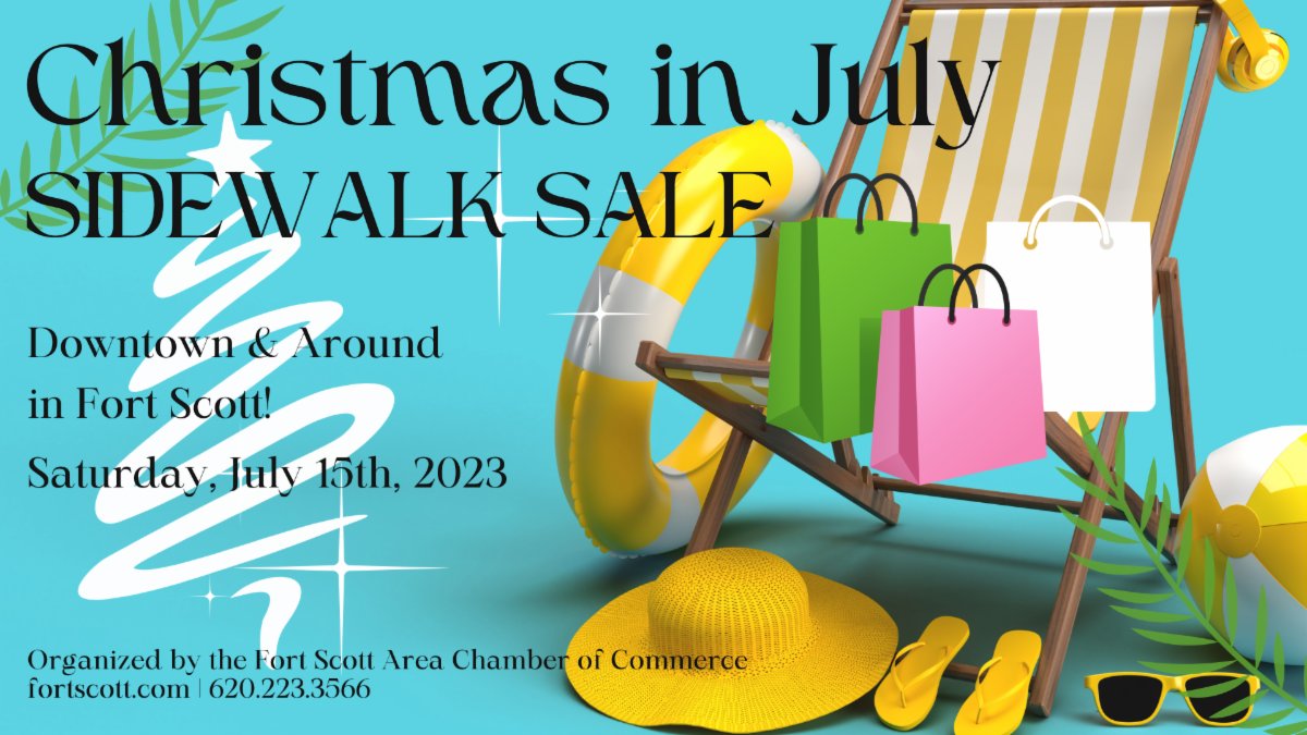 l2madison's tweet photo. Fort Scott Area Chamber of Commerce hosting Christmas in July Sidewalk Sale, THIS Saturday! Click here for more info! https://t.co/YTz0zBeHvr
https://t.co/Kaop3Gc3VU https://t.co/qENFyFrcfg