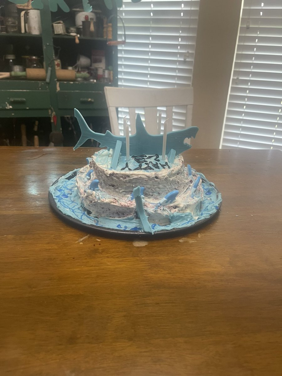 badchoicesx's tweet photo. shark cake hoo ha ha https://t.co/NItcJHaGTR