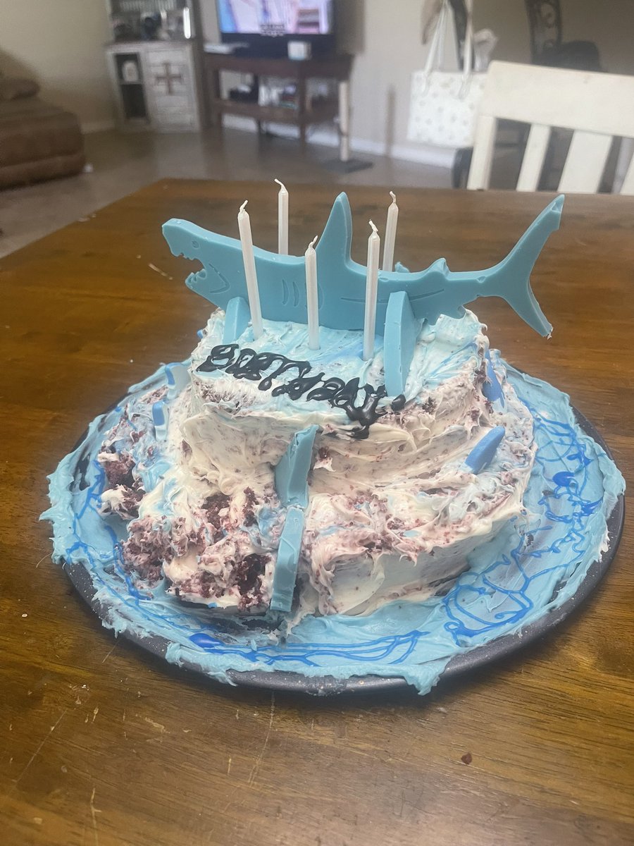 badchoicesx's tweet photo. shark cake hoo ha ha https://t.co/NItcJHaGTR