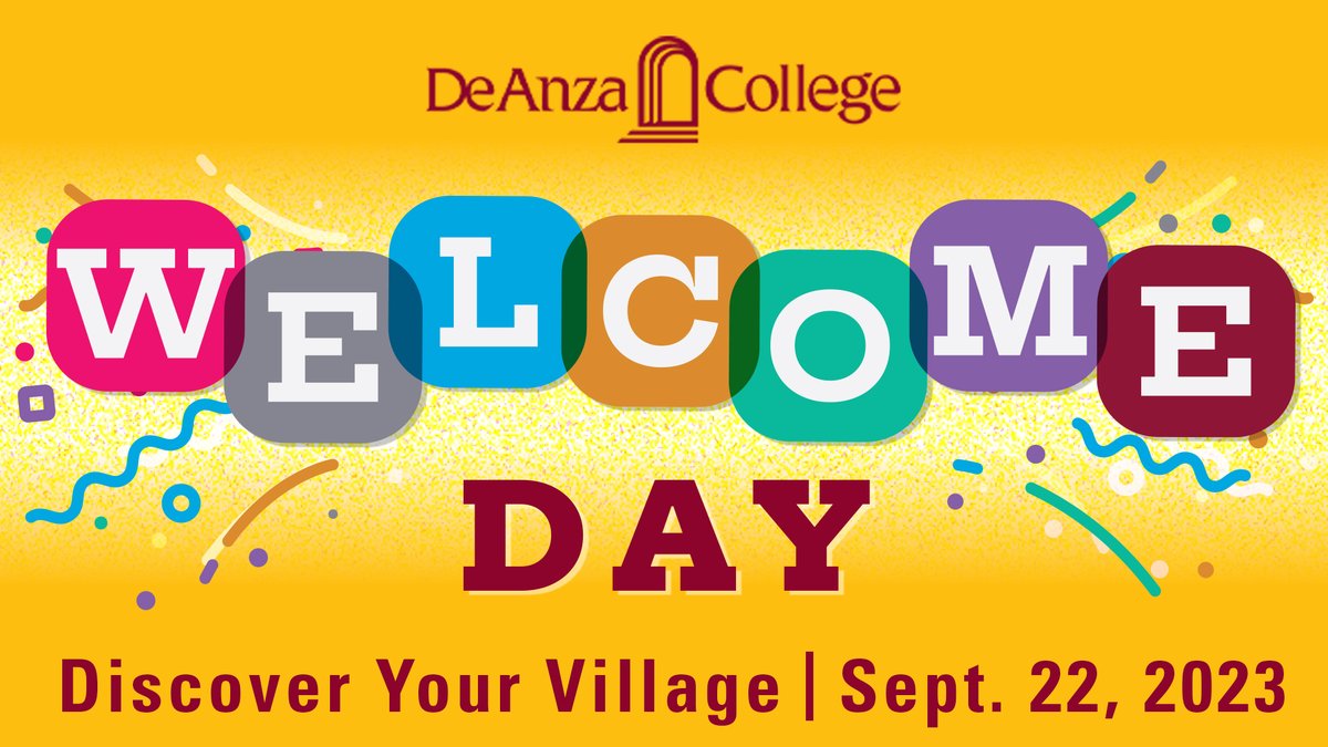 deanza_college's tweet image. 🎈🍁 #WelcomeDay is September 22! You can discover your village and learn more about how they support the #wholecollegeexperience! More about villages: bit.ly/3XOkxKh. We are looking forward to welcoming you to #fallquarter! What are you most excited for?