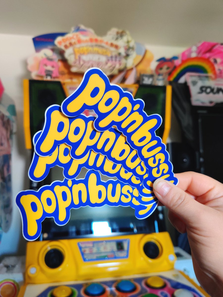 CutiesClubShop's tweet photo. Officially out of Pop'n Bussy stickers. Should I make more? Right now you can still get this design on apparel and I have a few keychains left 🎶✨ #ポップンミュージック #popnmusic https://t.co/3VGD6tjA9e