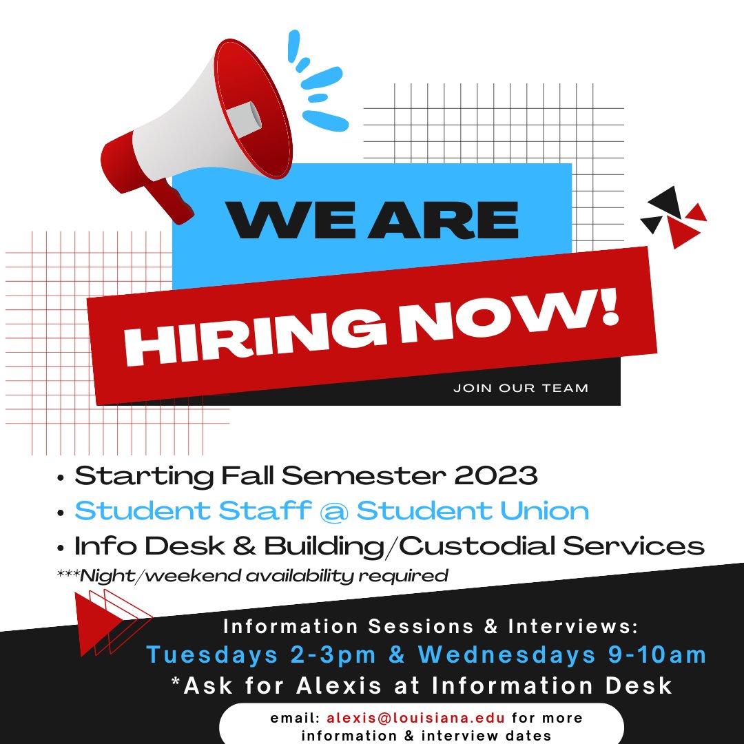 UL Lafayette Student Union tweet media