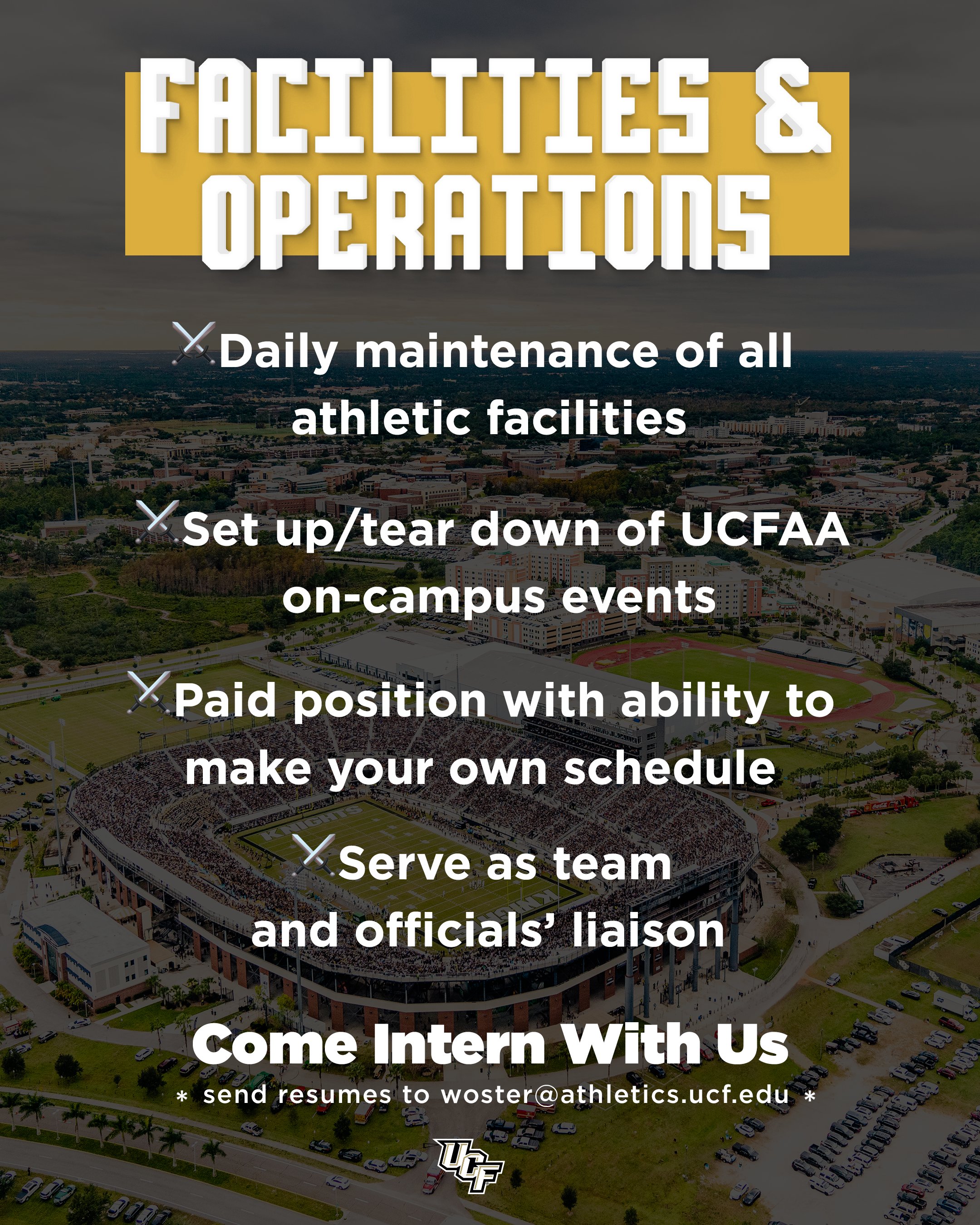UCF Knights on Twitter "⚔️ INTERNSHIPS AVAILABLE ⚔️ The following