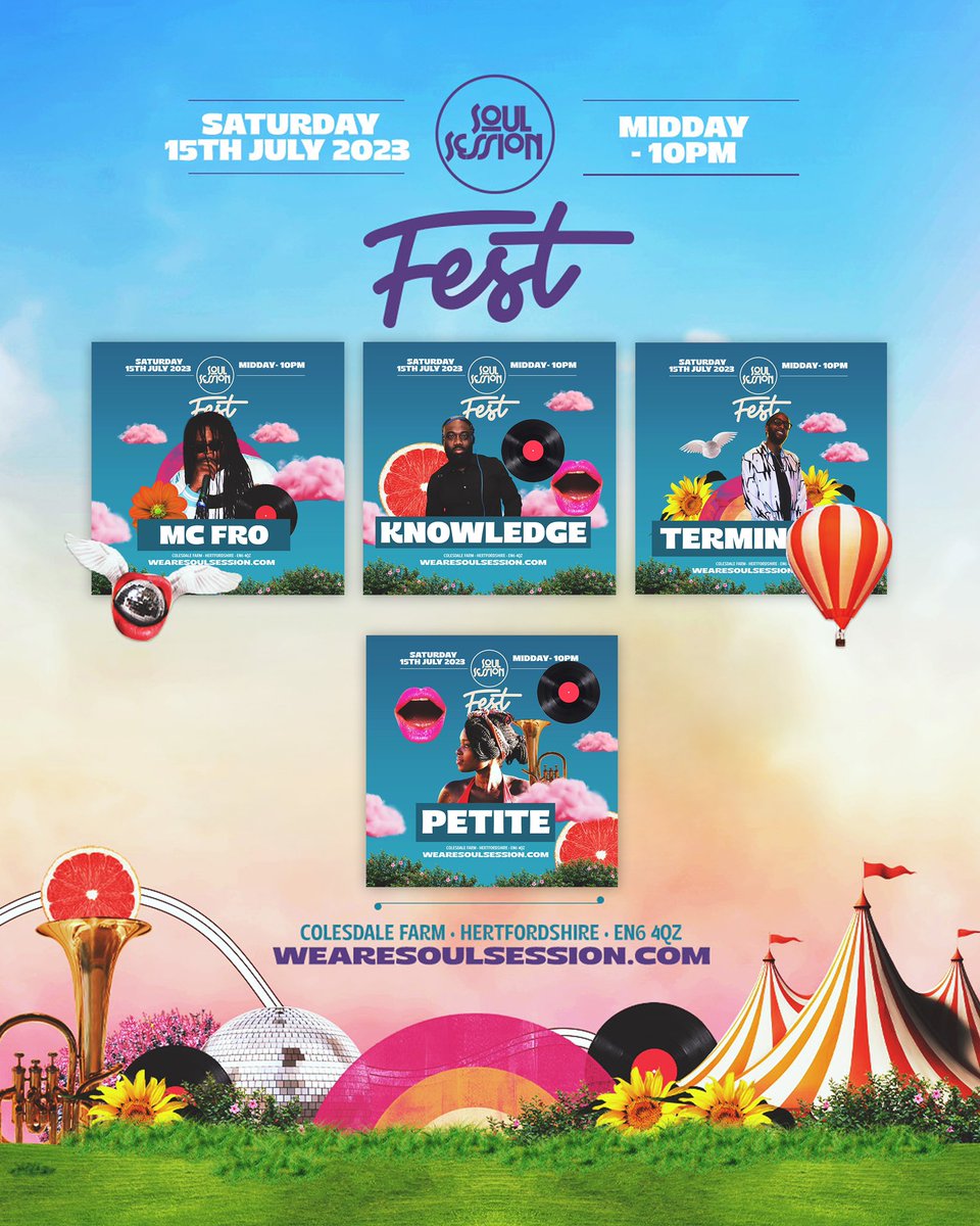 SoulSessionUK's tweet image. Incoming....Catch Serious Amounts Of VibezZzz &amp;amp; Tunes ❤️‍🔥🔥 With These Amazing Artists This Sat!! 🚀 Final Tickets 💨 Link In Bio 🫶

Soul Session FEST ☀️🔥🎪 
Saturday 15th July
Colesdale Farm, Hertfordshire EN6

#SoulSessionFEST #wearesoulsession #soulsession #housemusic