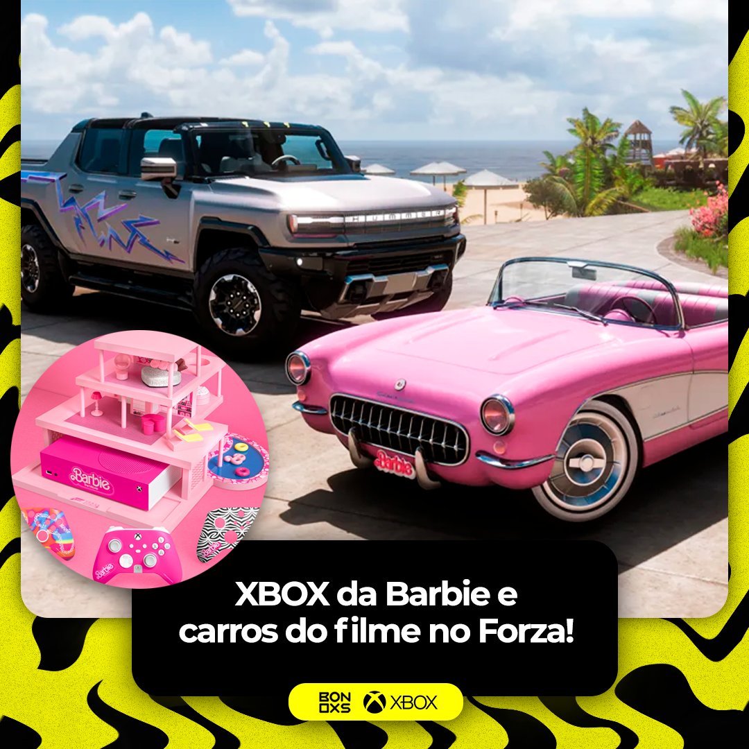 Forza Horizon 5 recebe dois carros grátis do filme Barbie