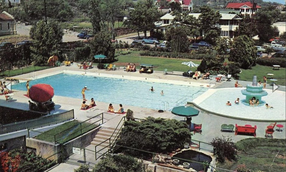 These 100+ degree days have us dreaming about the original Baker Hotel pool ☀️ #thebakerhotelandspa #mineralwells