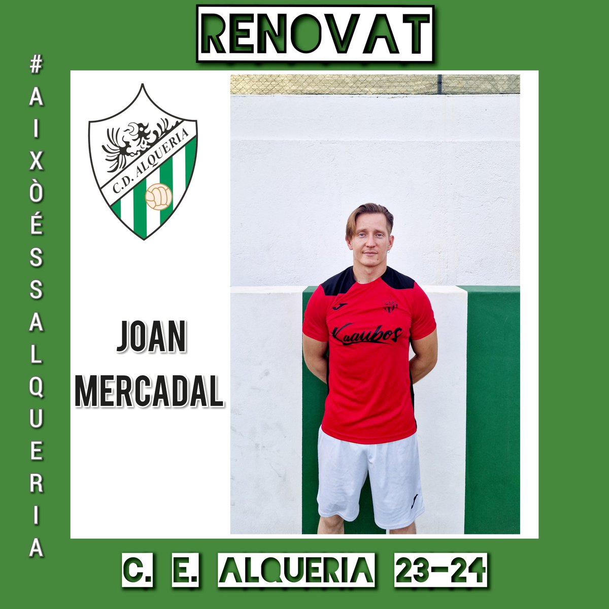 🚨RENOVACIÓ🚨

No podíem acabar el dia de millor manera que anunciant una nova renovació!

En Joan Mercadal, seguirá defensant un any més la nostra porteria!!

#aixòéssalqueria #amuntshalque #futbolialgomes #sateuleracanostracateva #somdeonensfansentirpart