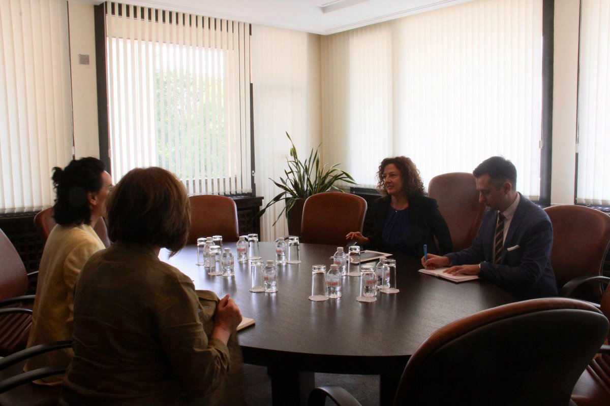 Pleasure to meet with Ambassador Olesya Ilashchuck today at the MFA, just after president <a href="/ZelenskyyUA/">Volodymyr Zelenskyy / Володимир Зеленський</a> historic visit to Sofia, to outline possible joint projects on fighting disinformation through strategic communications. <a href="/UKRinBGR/">UKR Emb in Bulgaria</a> #StandWithUkraine #BulgariaIsNATO
